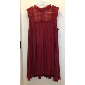 ALTAR’D STATE Red lace top dress